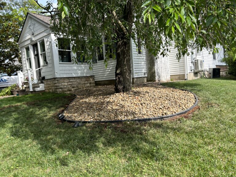 Rock Bed Installation by Red Oak Exterior