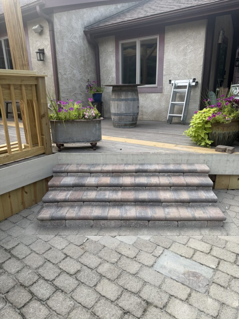 hardscaping stairs